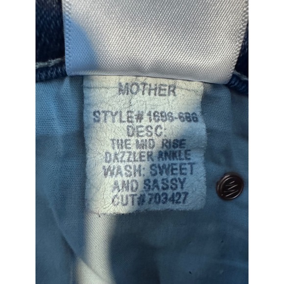 MOTHER The Dazzler Ankle Straight-Leg Jeans in Sweet and Sassy Size 28 - Picture 8 of 8